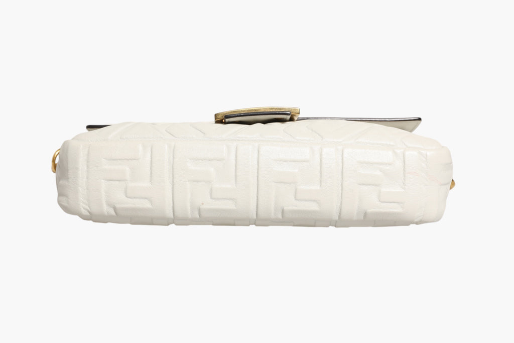 Fendi FF Embossed Women'suette Nappa Leather Women's Bag (Pre-Owned)
