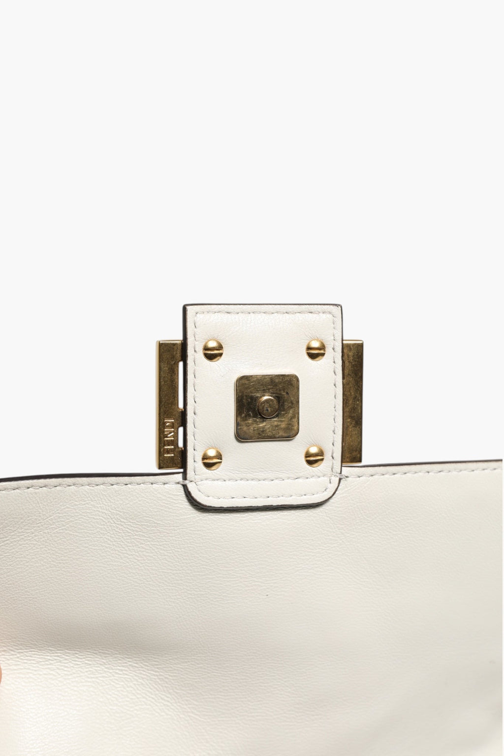 Fendi FF Embossed Women'suette Nappa Leather Women's Bag (Pre-Owned)