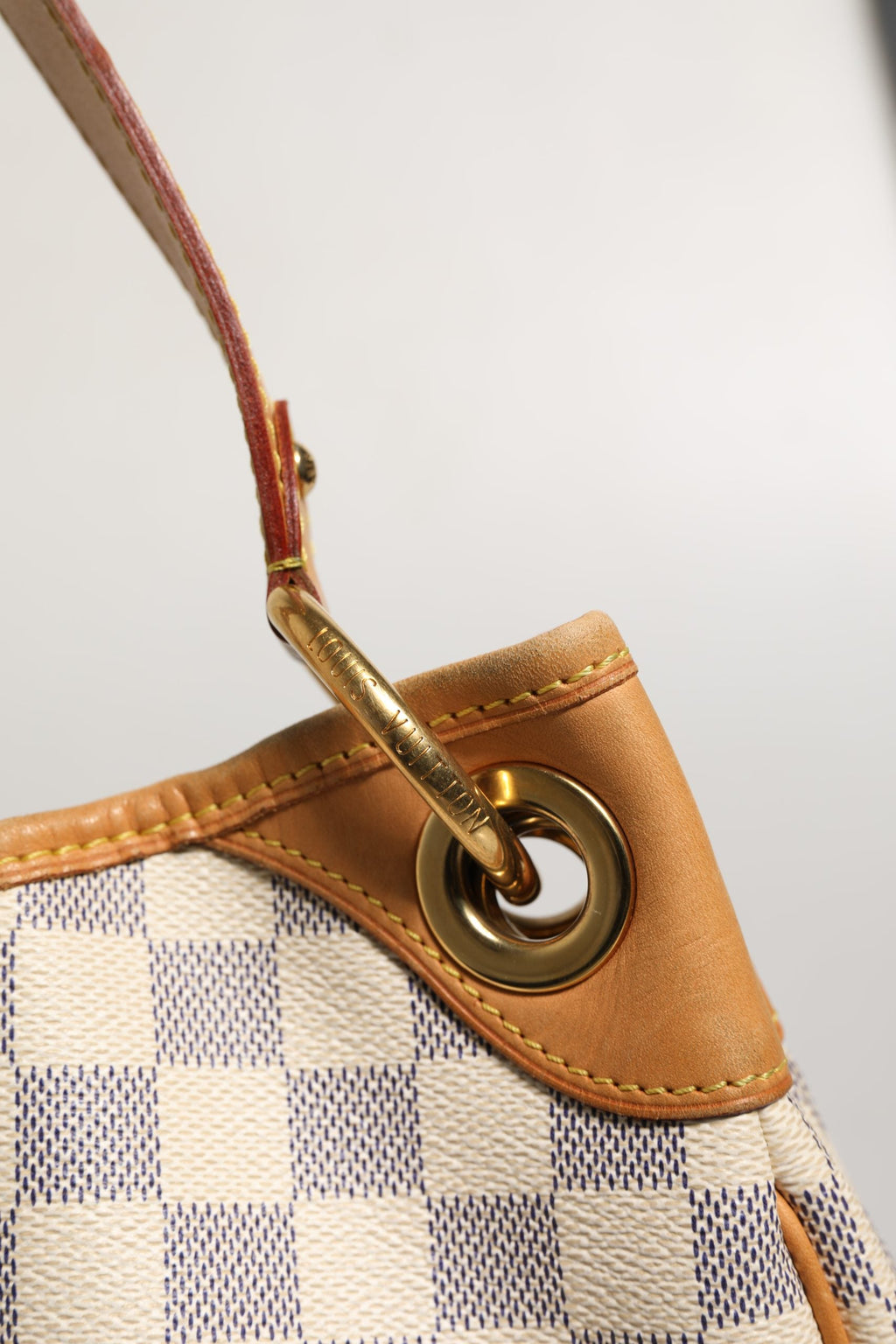 Louis Vuitton Damier Azur Canvas Galliera PM Shoulder Women's Bag (Pre-Owned)