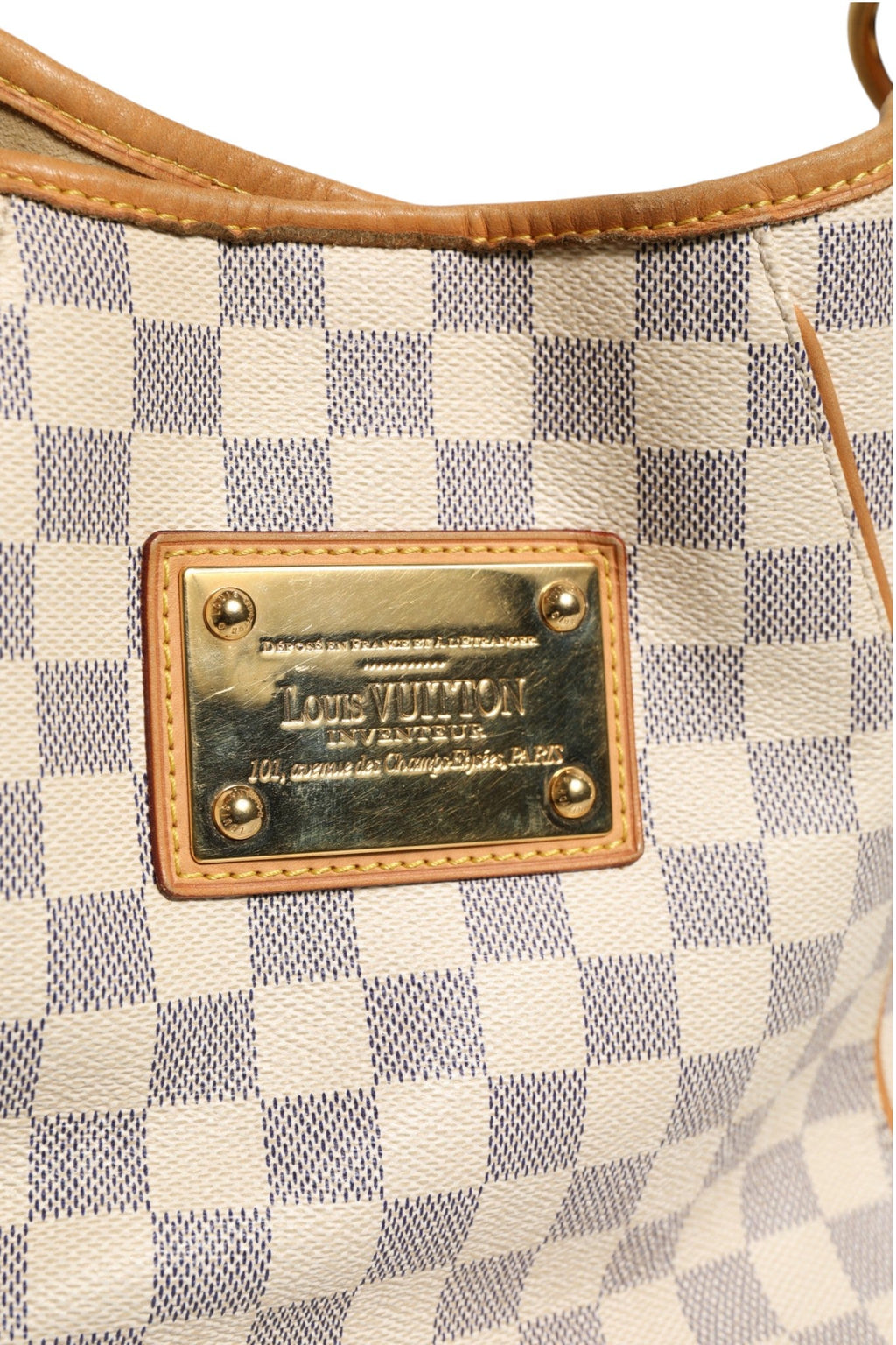 Louis Vuitton Damier Azur Canvas Galliera PM Shoulder Women's Bag (Pre-Owned)