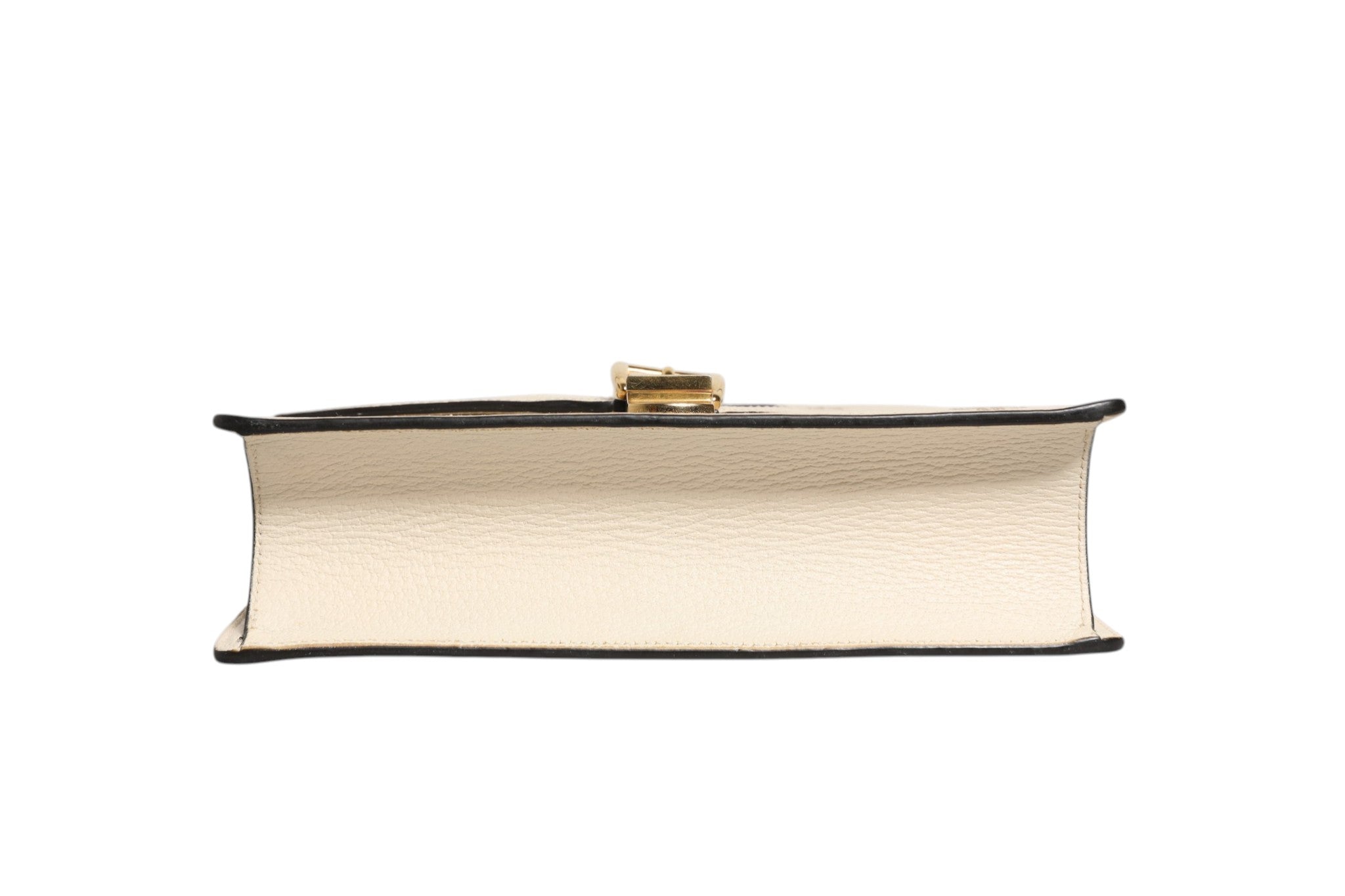 Gucci Cream Leather with a Bee and Star Print Leather Sylvie Crossbody Women's Bag (Pre-Owned)