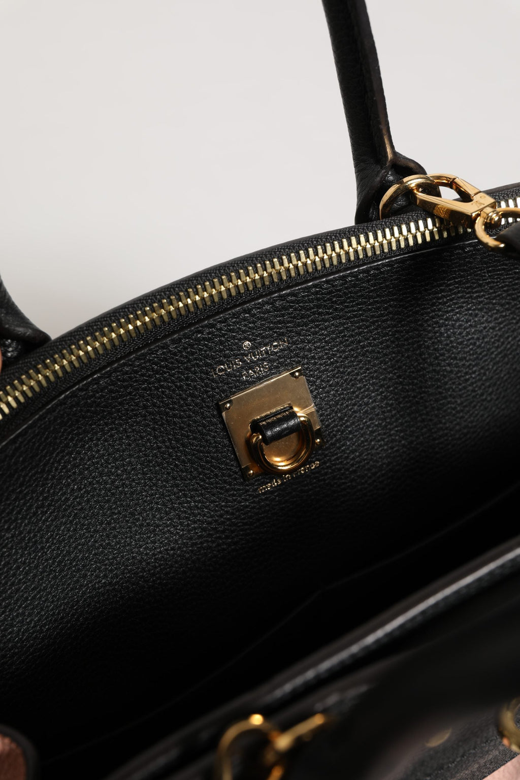 Louis Vuitton Pink and Black Leather City Steamer Leather Women's Handbag (Pre-Owned)