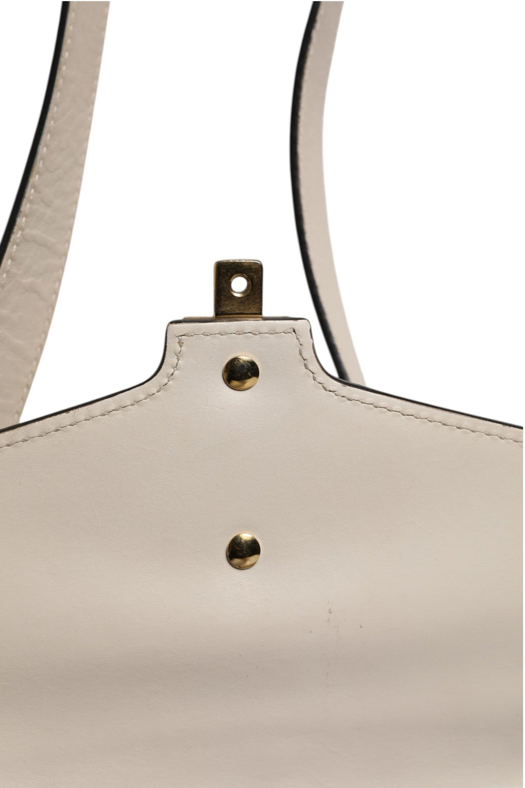 Gucci White Calfskin Leather Sylvie Crossbody Women's Bag (Pre-Owned)