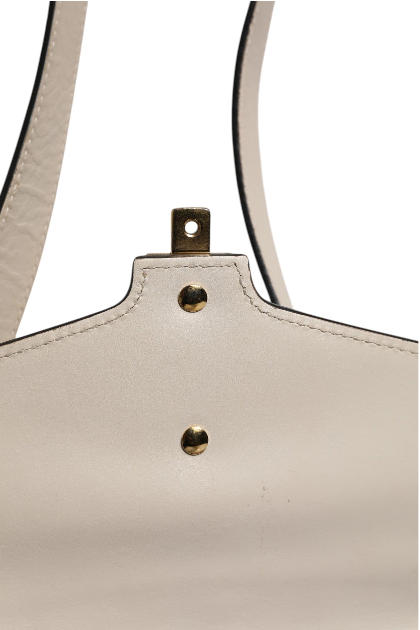 Gucci White Calfskin Leather Sylvie Crossbody Women's Bag (Pre-Owned)