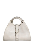 Gucci White Leather Stirrup Top Handle Women's Bag (Pre-Owned)