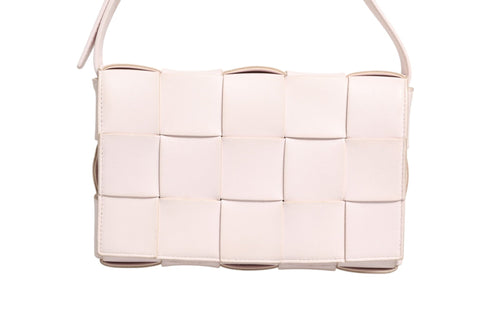 Bottega Veneta Pink Intrecciato Cassette Shoulder Women's Bag (Pre-Owned)