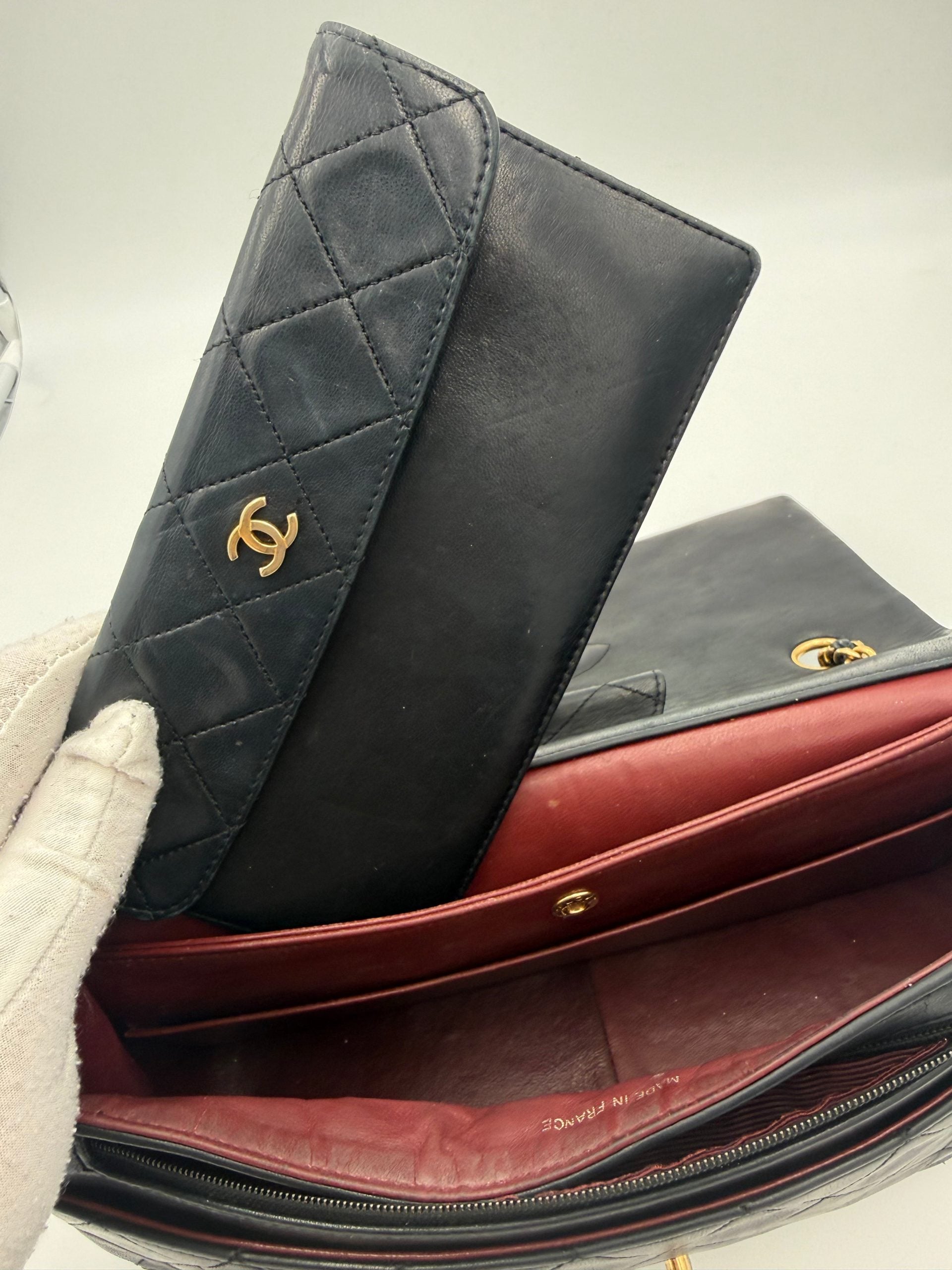 Chanel CHANEL Timeless Classic with Removable Pouch Women's Handbag (Pre-Owned)