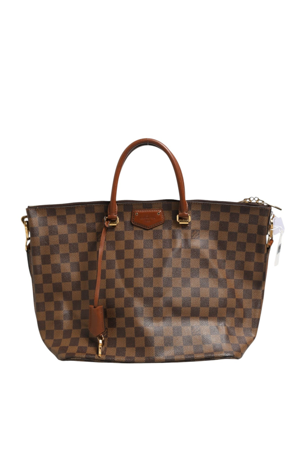 Louis Vuitton Damier Ebene Belmont Tote Women's Bag (Pre-Owned)