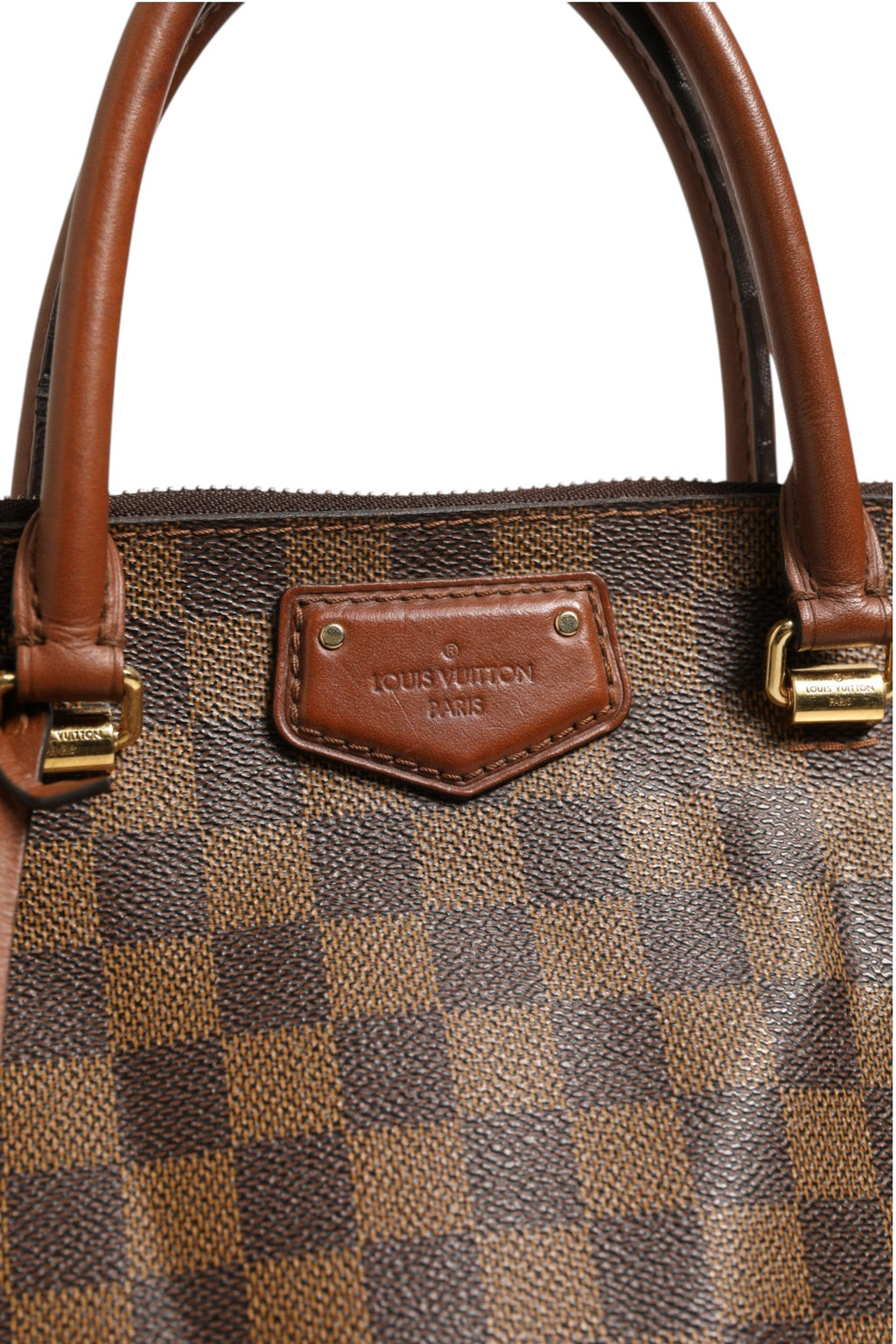 Louis Vuitton Damier Ebene Belmont Tote Women's Bag (Pre-Owned)