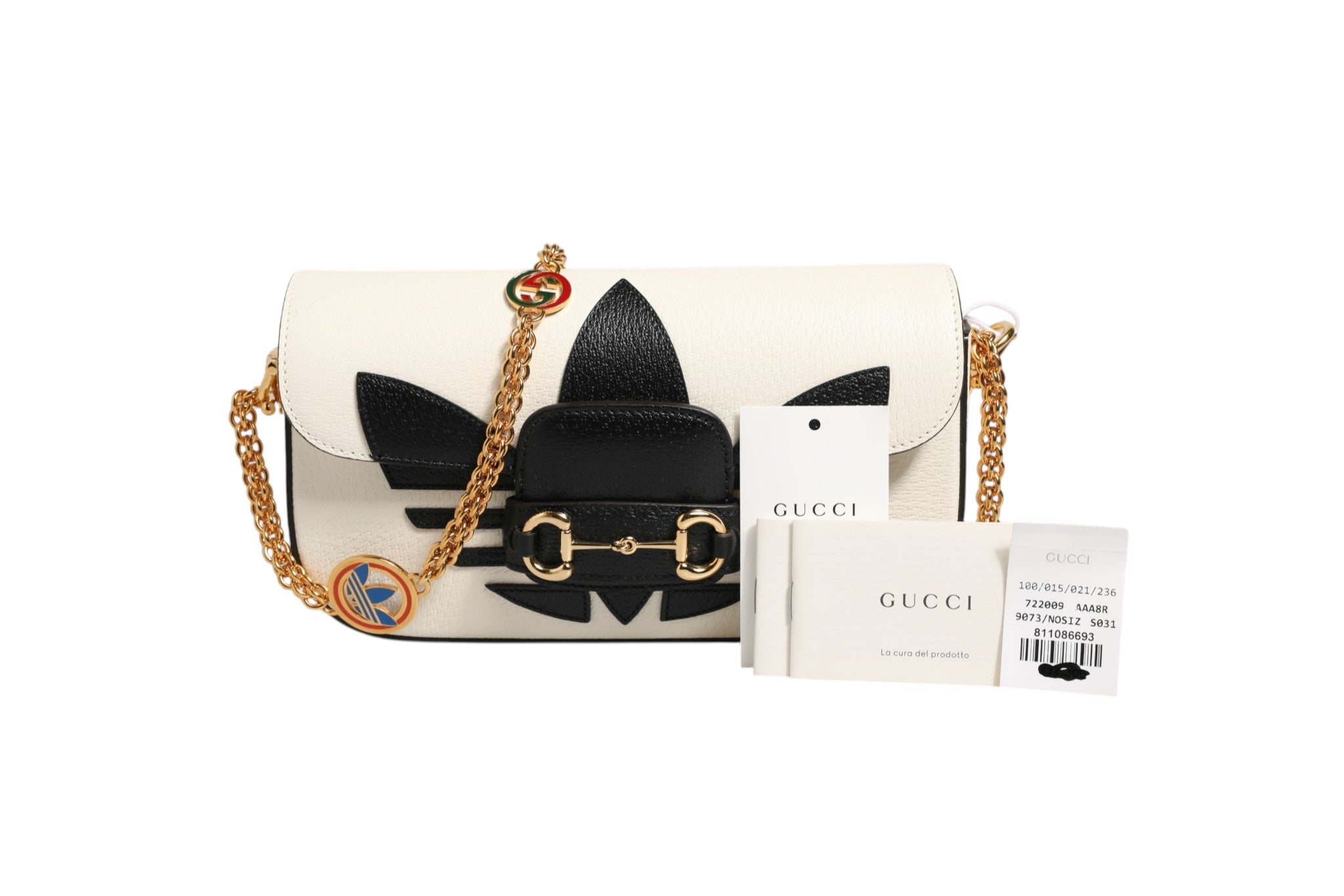 Gucci Gucci x Adidas Horsebit 1955 Shoulder Women's Bag (Pre-Owned)