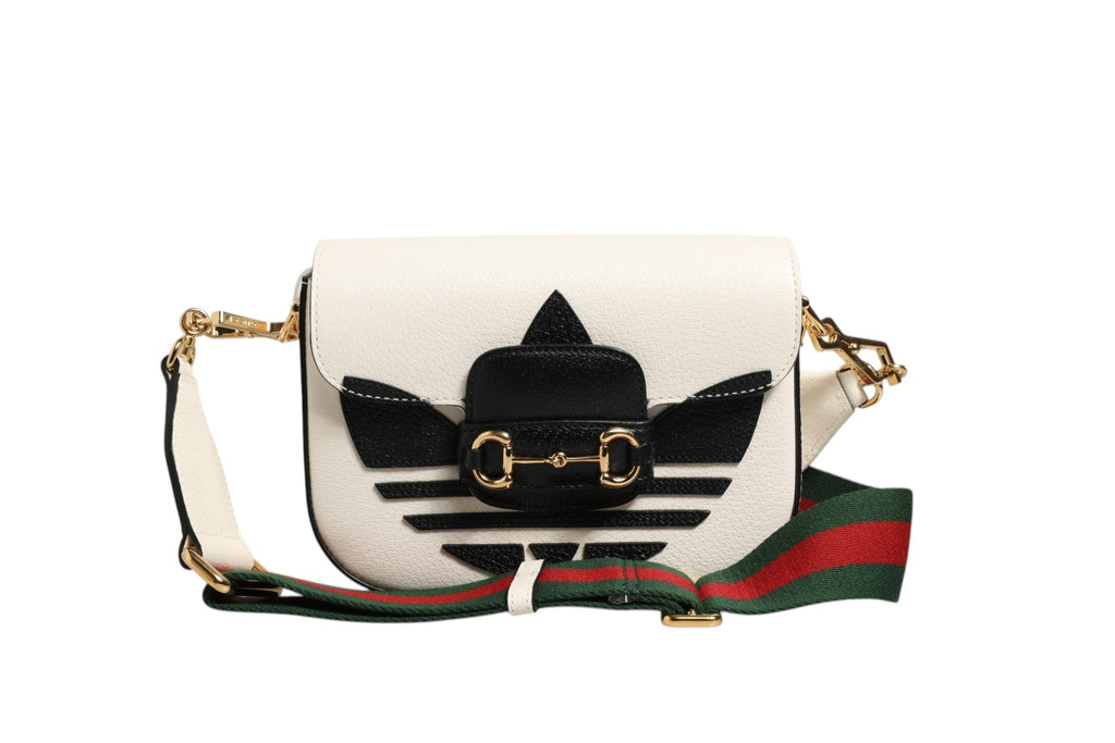 Gucci Gucci x Adidas 1955 Horsebit Shoulder Women's Bag (Pre-Owned)