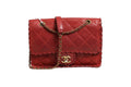 Chanel Mini Flap Bag Lambskin Braided Calfskin Gold Tone Women's Metal (Pre-Owned)