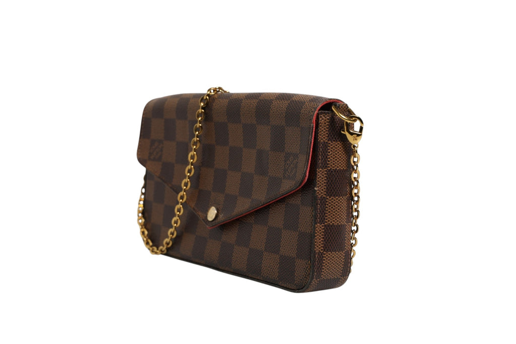 Louis Vuitton Damier Ebene Pochette Felice Chain Women's Wallet (Pre-Owned)