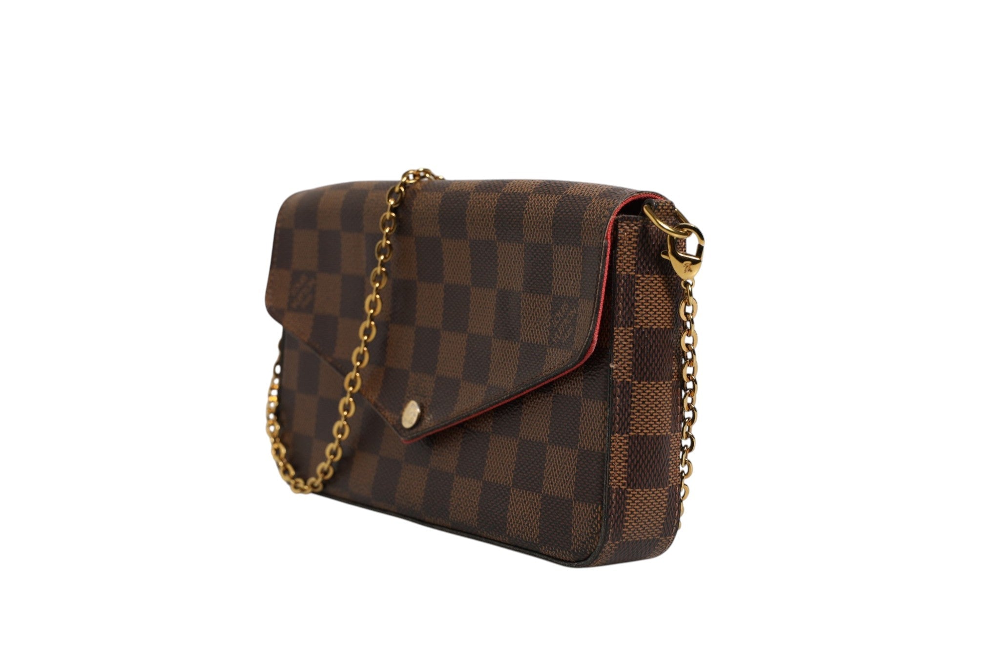 Louis Vuitton Damier Ebene Pochette Felice Chain Women's Wallet (Pre-Owned)