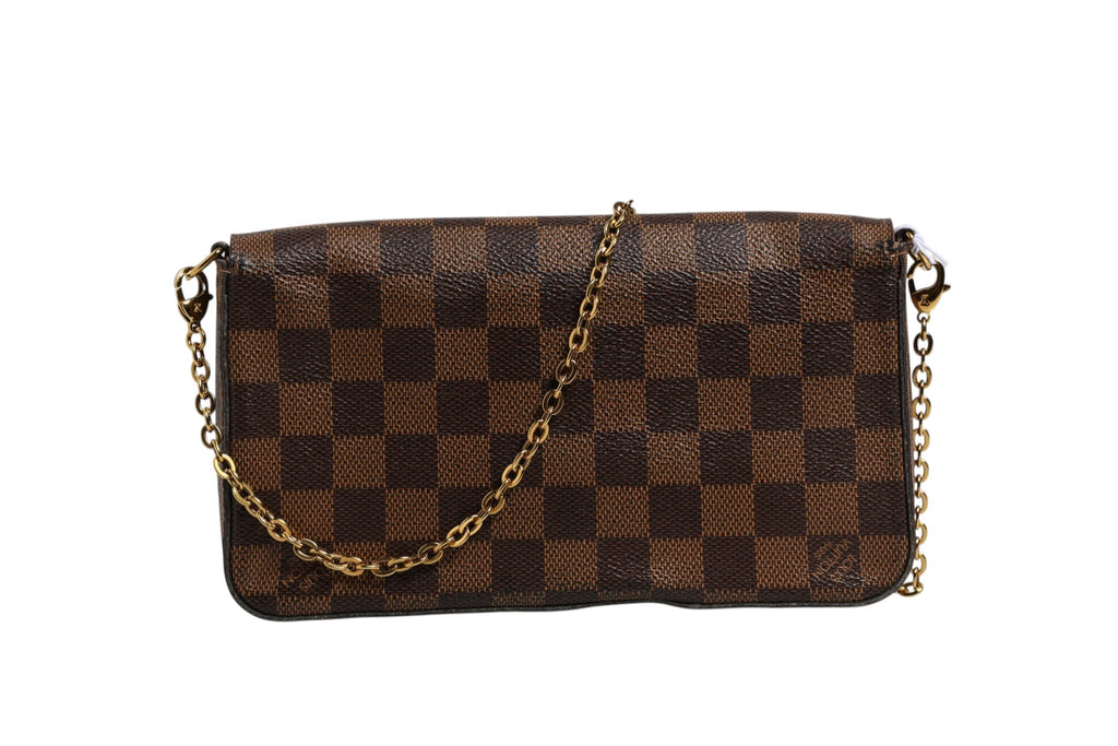 Louis Vuitton Damier Ebene Pochette Felice Chain Women's Wallet (Pre-Owned)