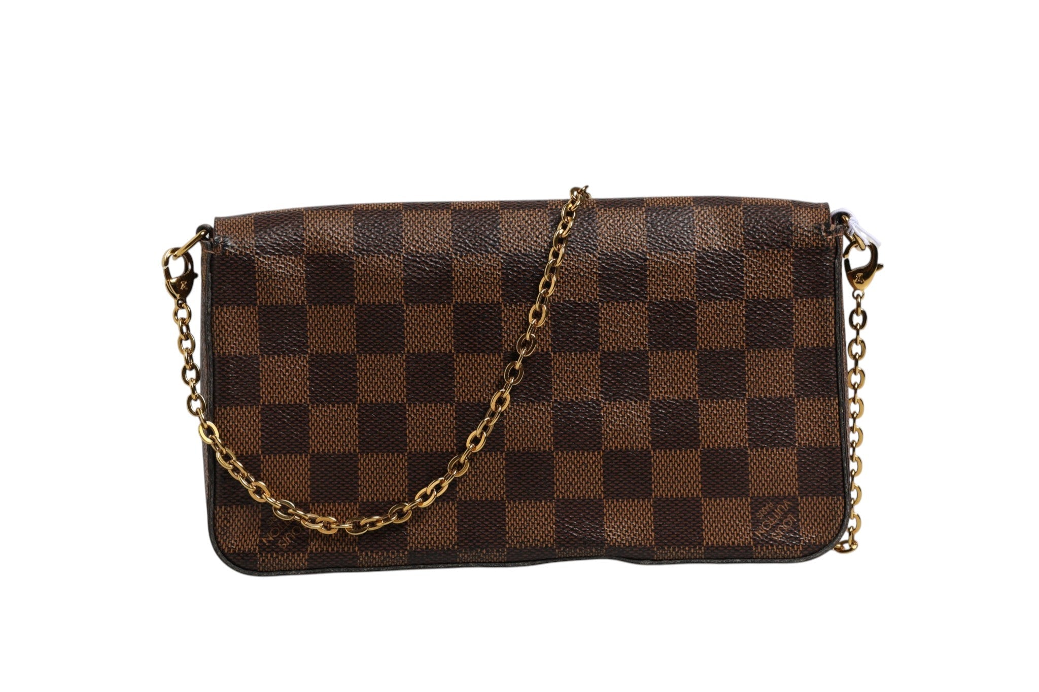 Louis Vuitton Damier Ebene Pochette Felice Chain Women's Wallet (Pre-Owned)