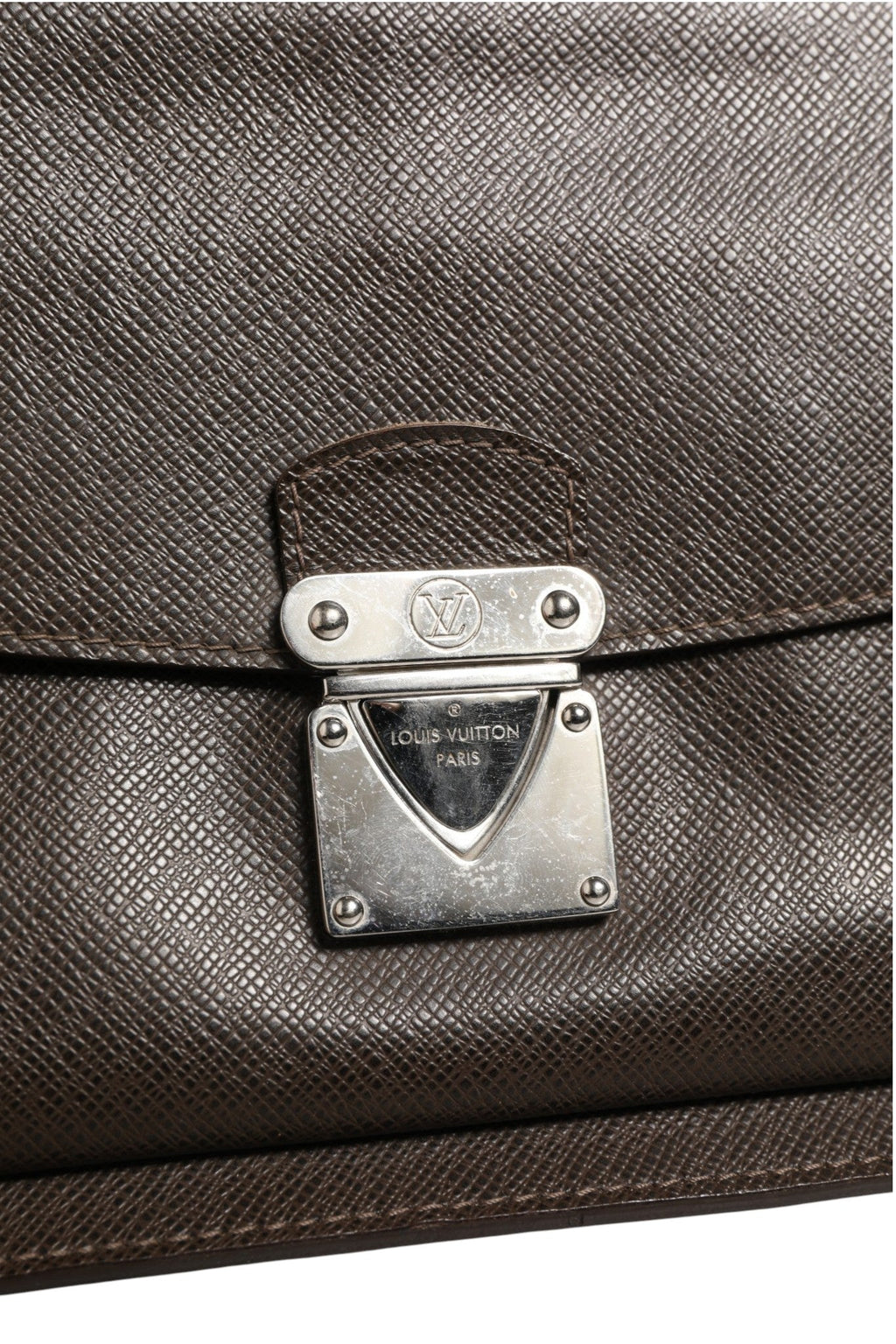 Louis Vuitton Belaia Clutch Taiga Women's Leather (Pre-Owned)
