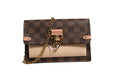 Louis Vuitton Damier Ebene Vavin Chain Women's Wallet (Pre-Owned)