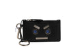 Fendi Vitello Liberty Studded Coin Pouch Key Case Women's Ardesia (Pre-Owned)
