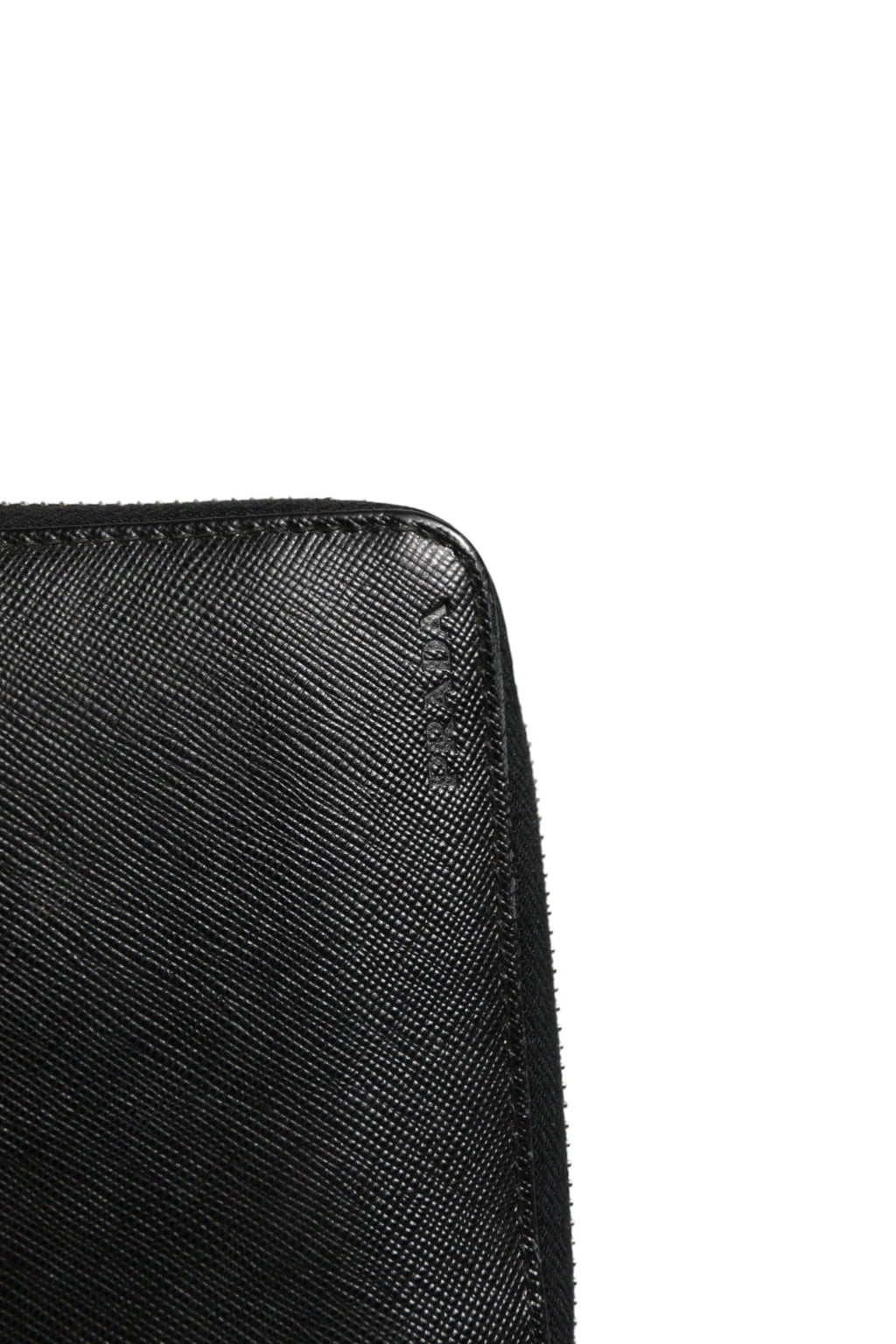 Prada Baltico Saffiano Leather Zip Travel Women's Wallet (Pre-Owned)