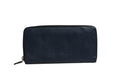Prada Navy Oliver Embossed Leather Zip-Around Women's Wallet (Pre-Owned)
