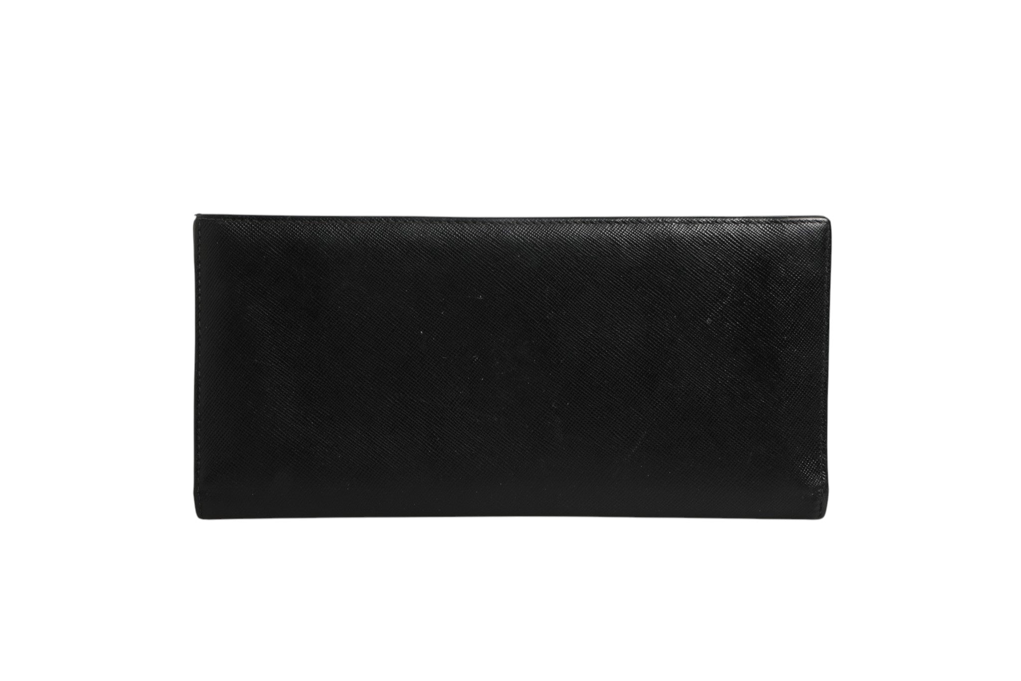 Prada Saffiano Leather Slim Card Holder Men's Wallet (Pre-Owned)