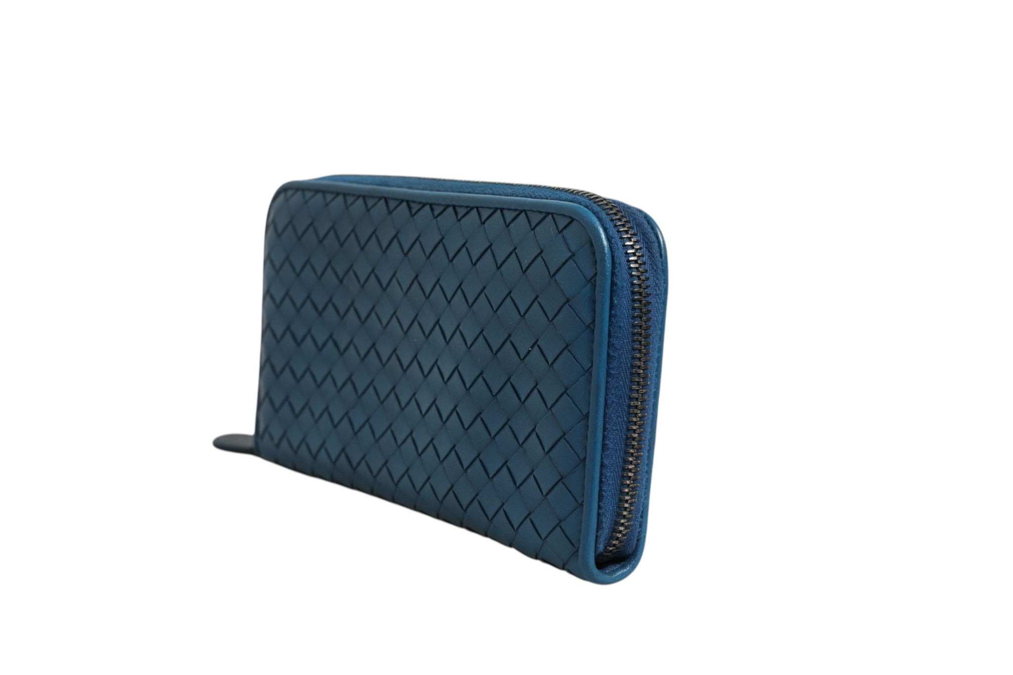 Bottega Veneta Intrecciato Zip Around Women's Wallet (Pre-Owned)