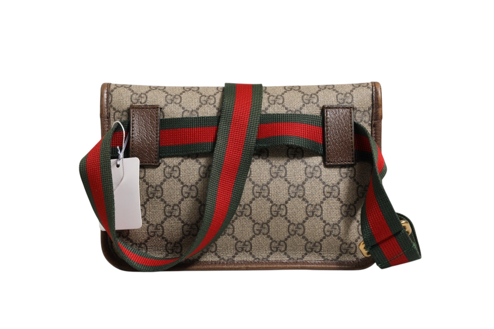 Gucci Supreme Neo Vintage Web Belt Crossbody Women's Bag (Pre-Owned)