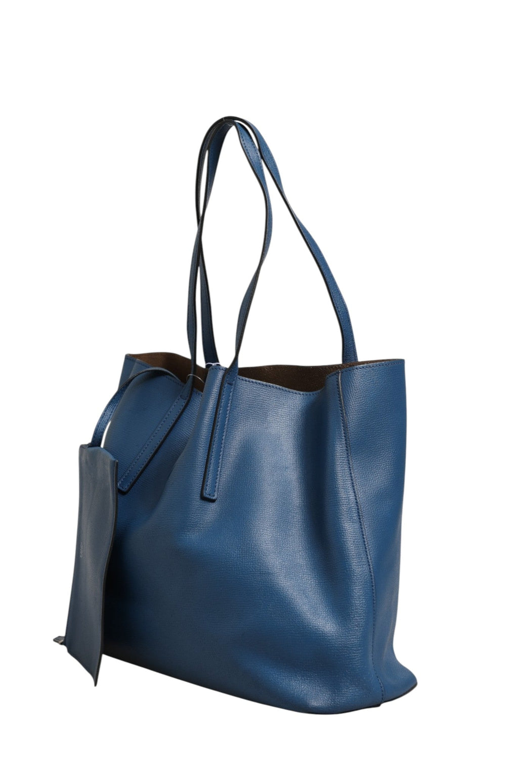Fendi Leather Navy Blue Shopping Women's Tote (Pre-Owned)