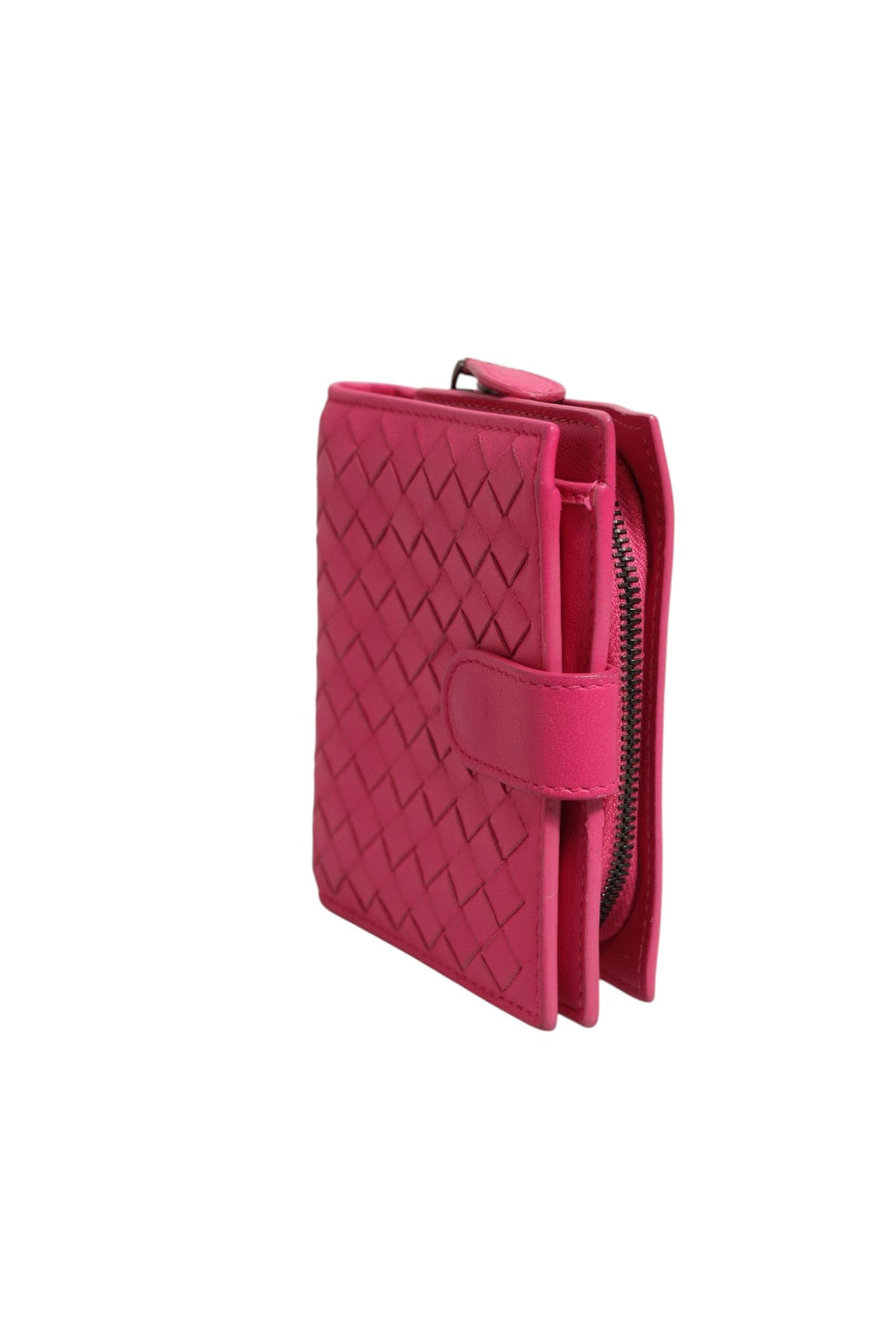 Bottega Veneta Intrecciato Nappa Leather Mini Women's Wallet (Pre-Owned)