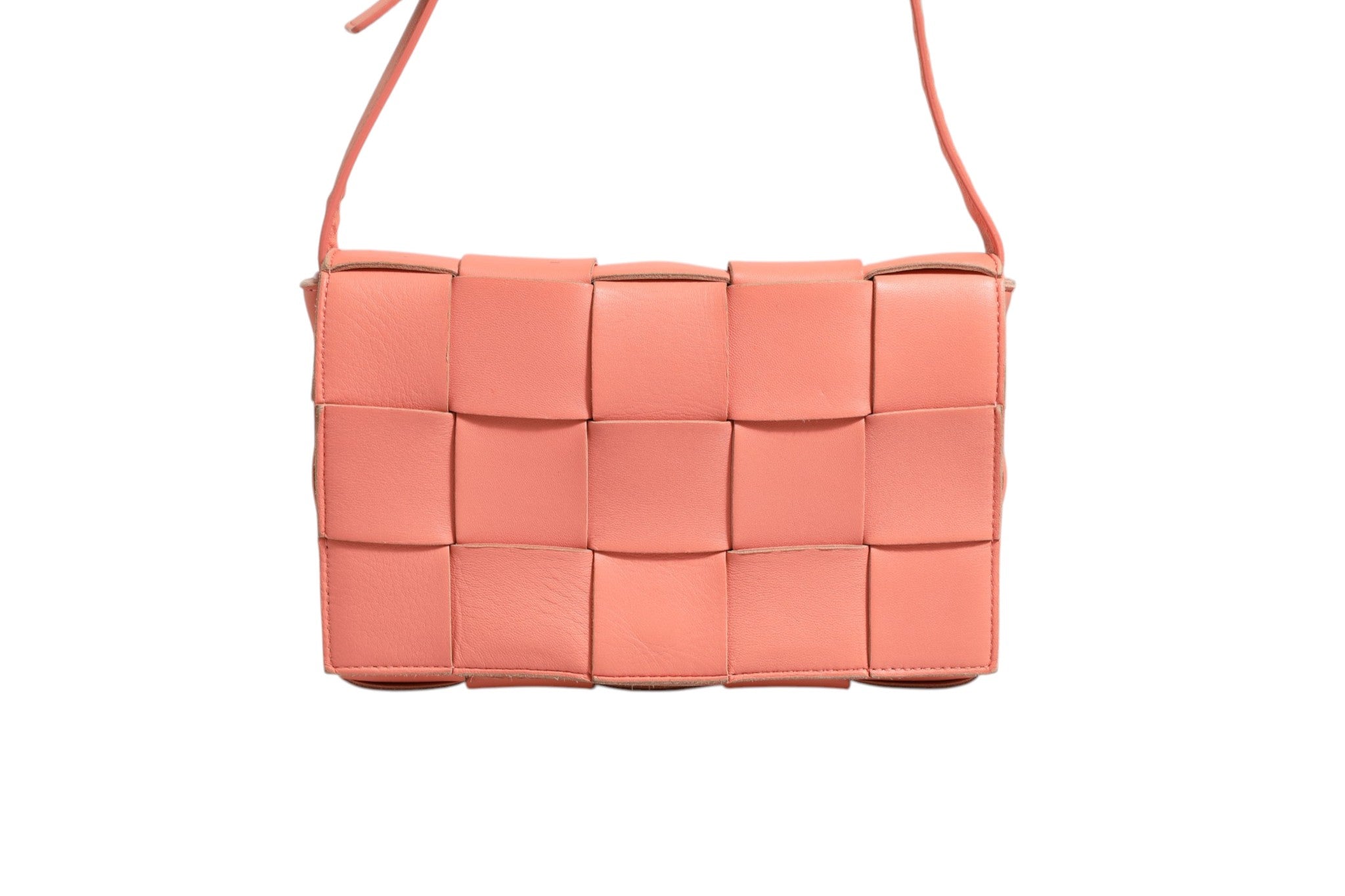 Bottega Veneta Lambskin Maxi Intrecciato Cassette Crossbody Women's Bag (Pre-Owned)