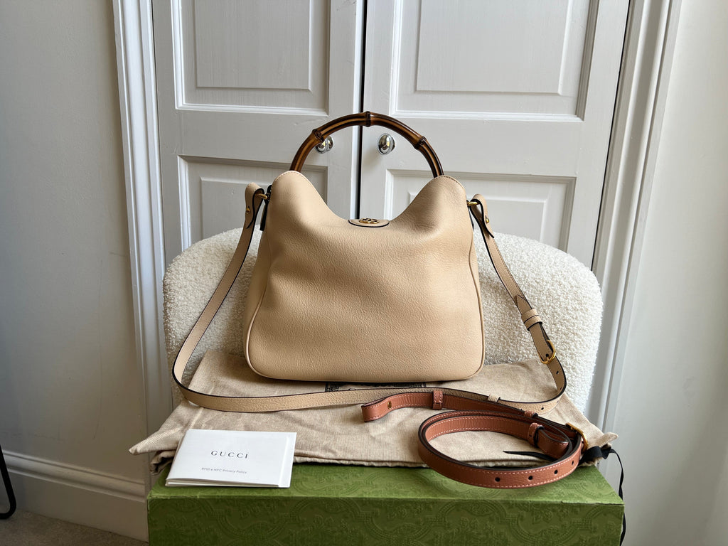 Gucci Cream Medium Diana Hobo (RRP £2110)