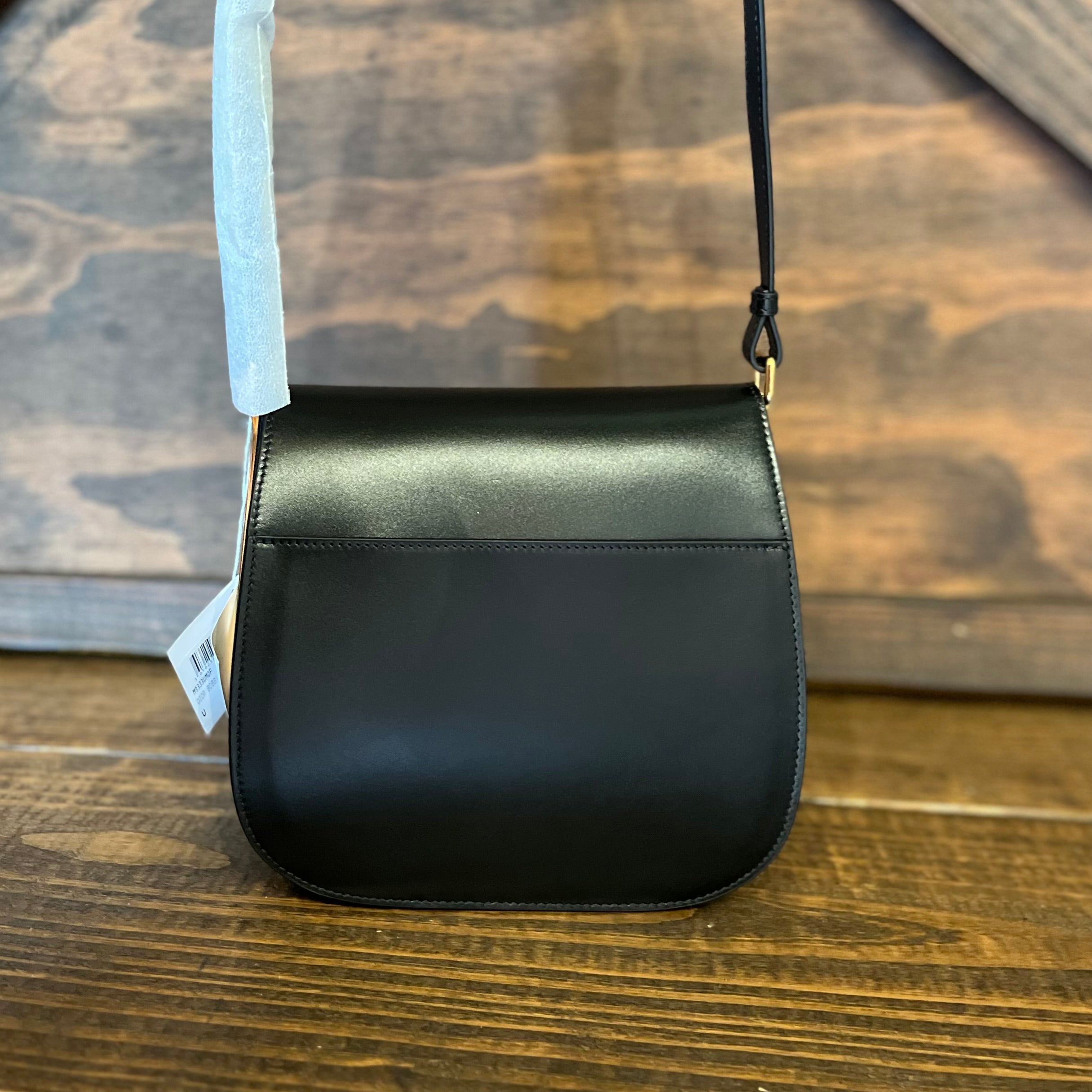 DIOR Bobby Frame Black Calfskin Leather Shoulder Bag