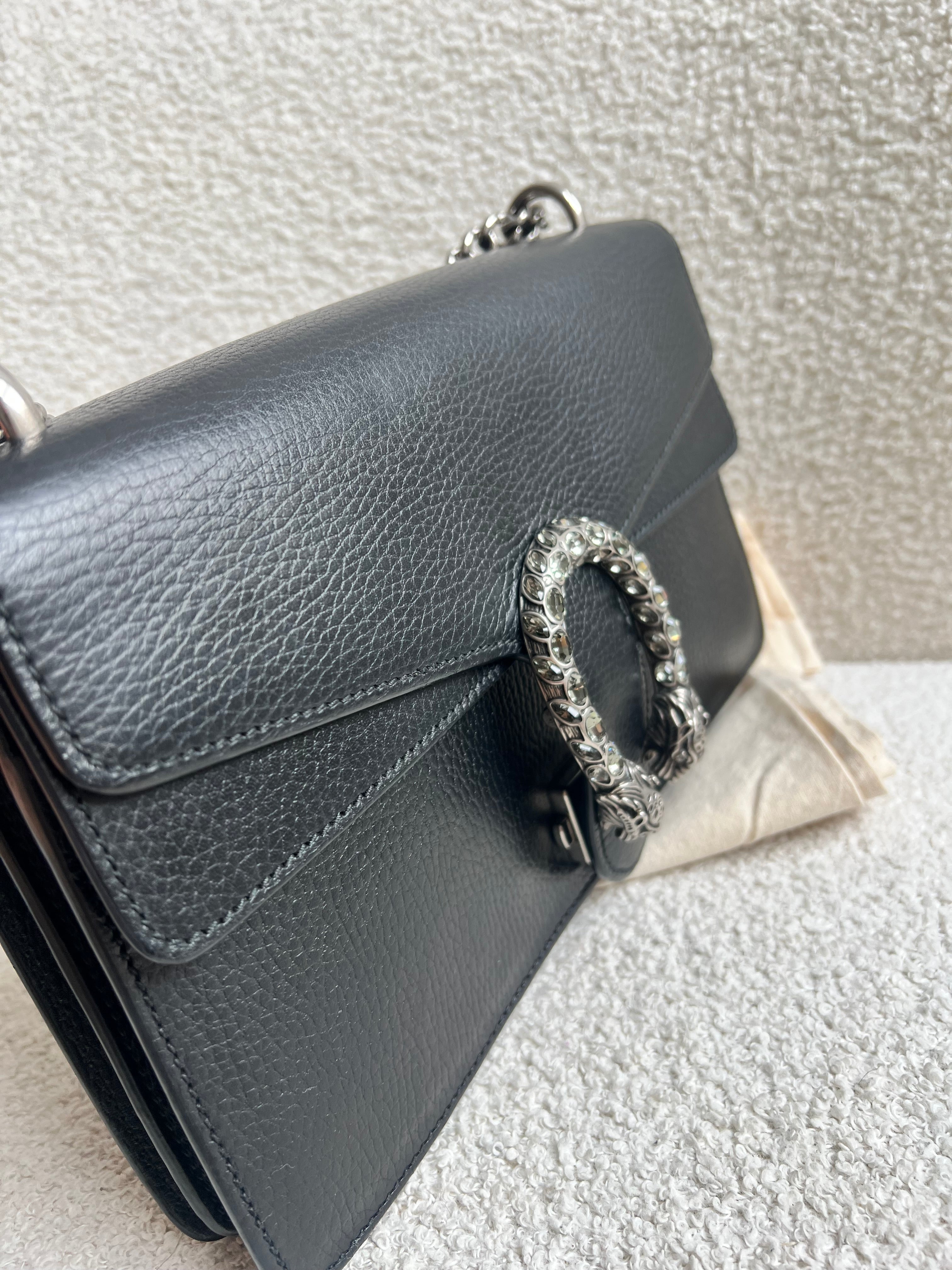 Gucci Dionysus GG Black Small Shoulder Bag (RRP £2,670)