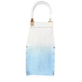 Blue Gradient Laser Cut Patent & Suede Sunny Top Handle Bag