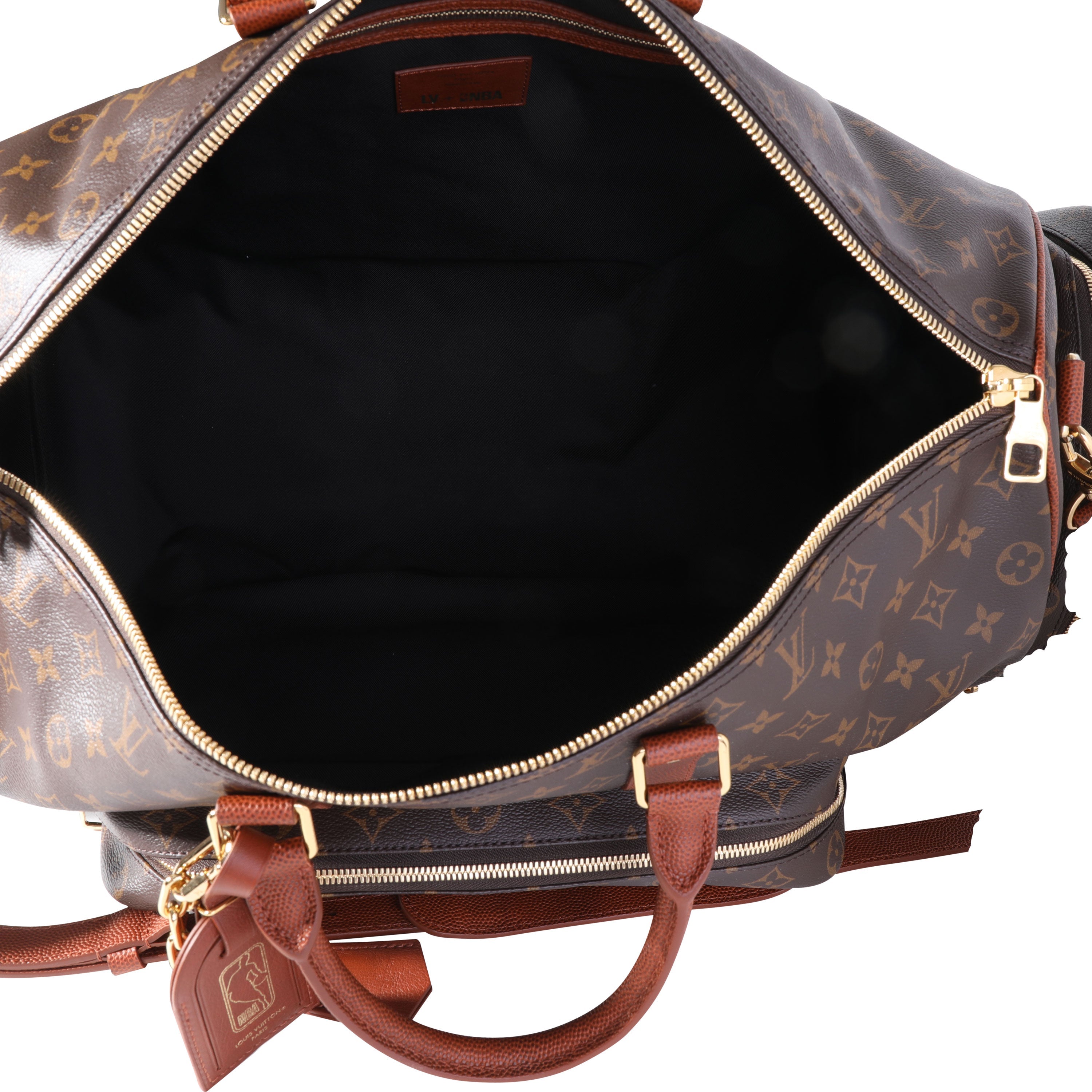 x NBA Monogram Canvas Trio Pocket Keepall