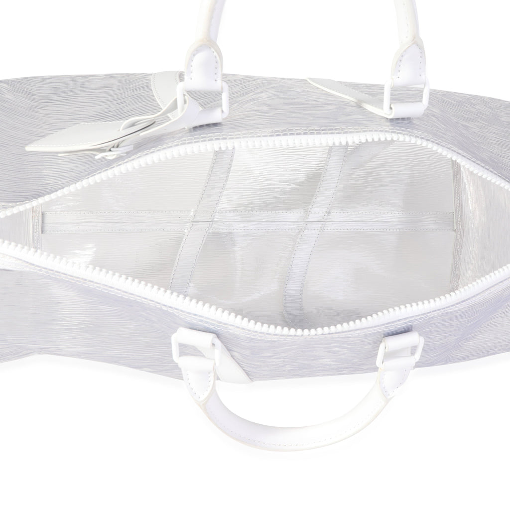 Clear Epi PVC Wavy Keepall Bandoulière 50