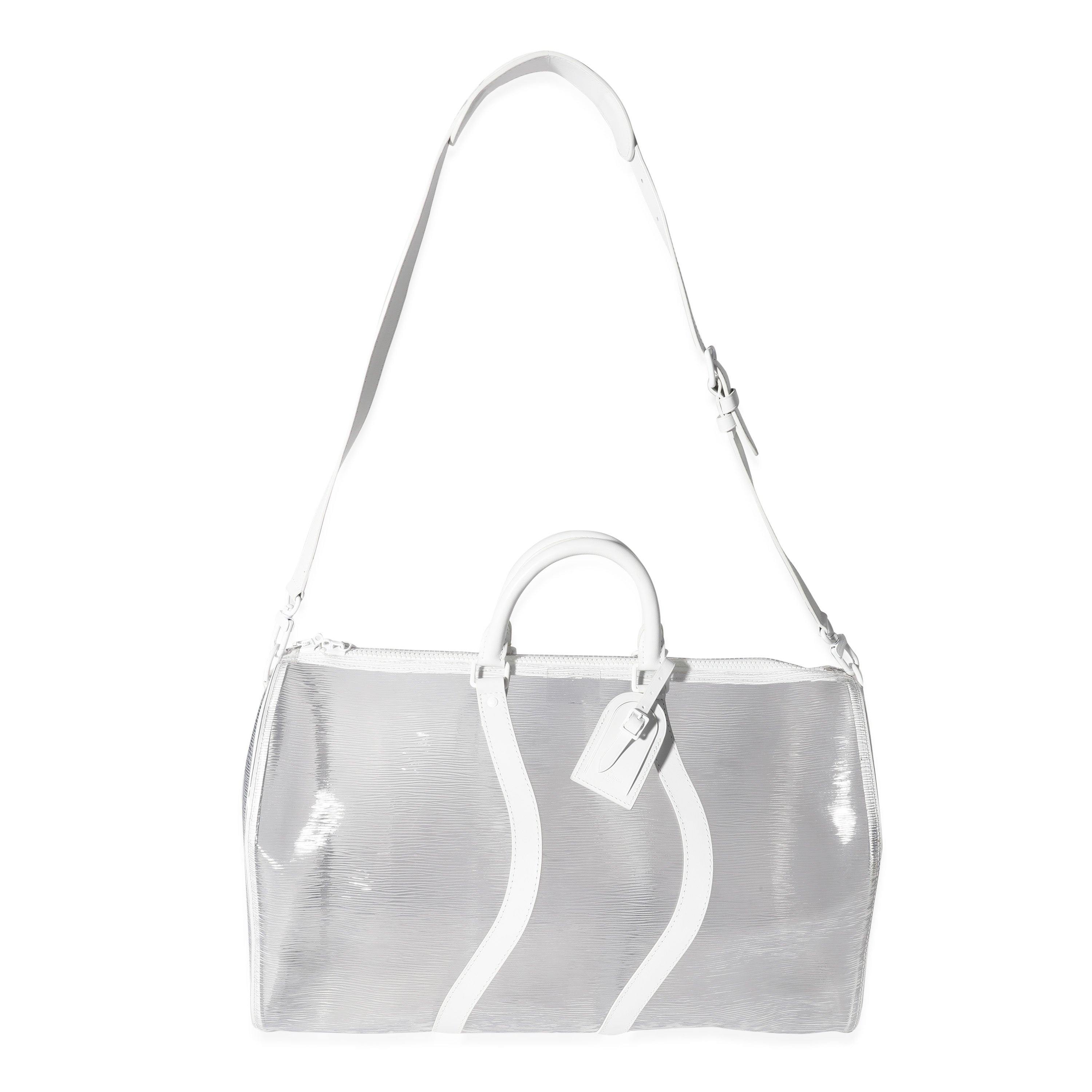 Clear Epi PVC Wavy Keepall Bandoulière 50