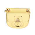Yellow Leather The Mini Flat Pouch