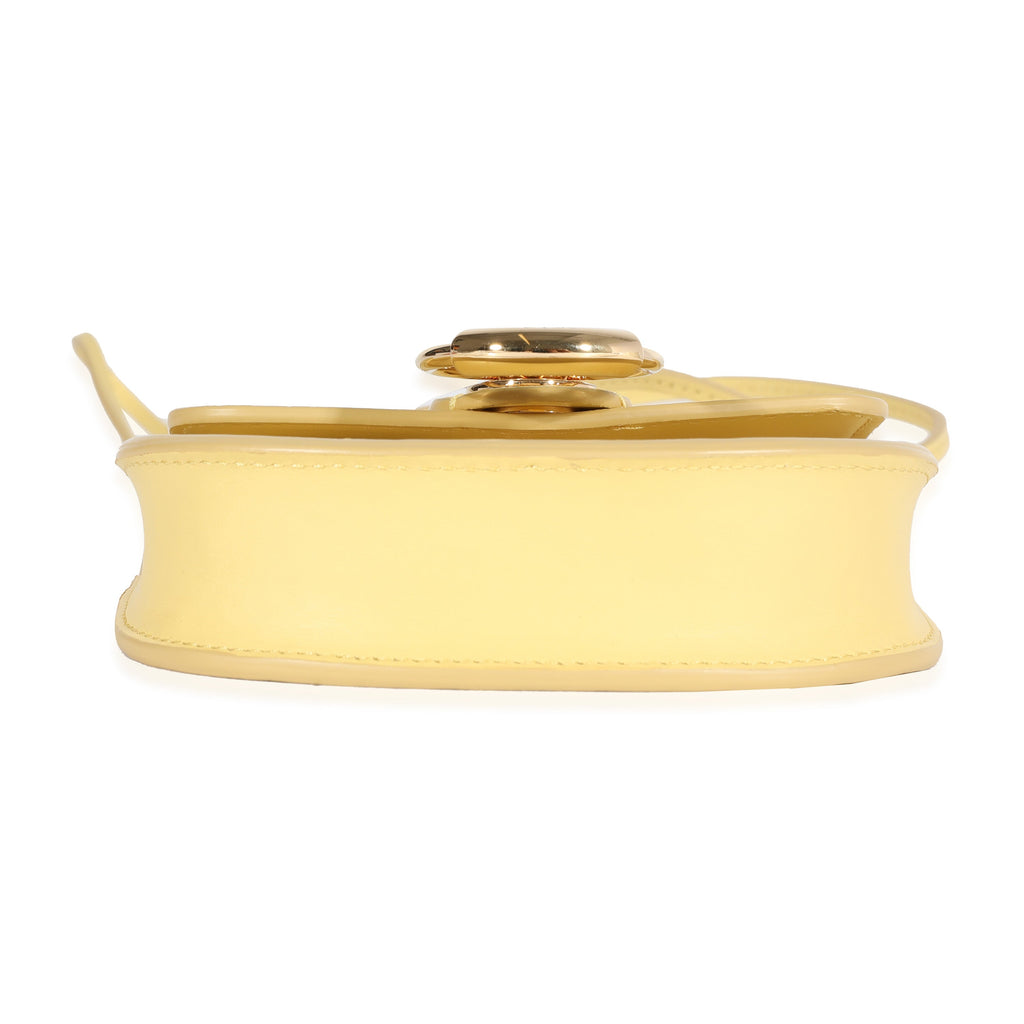 Yellow Leather The Mini Flat Pouch