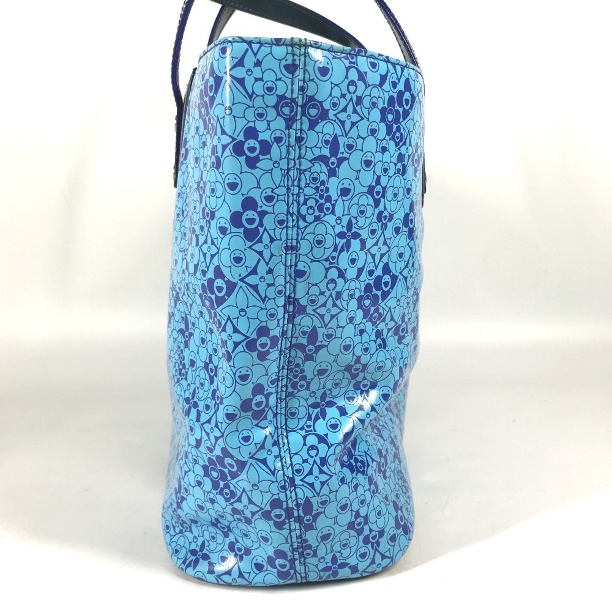 Louis Vuitton Blossom Tote Patent Leather Blue Patent_Leather Handbag (Pre-Owned)