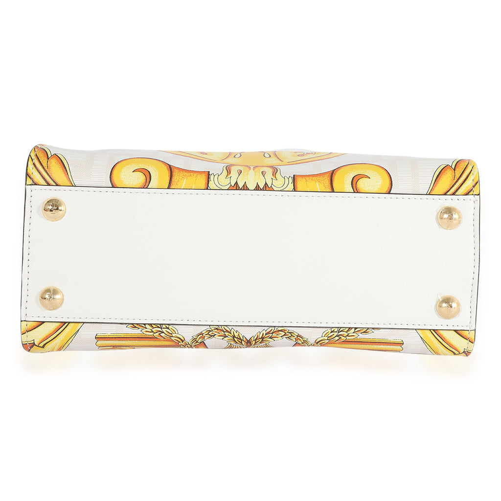 x Versace Fendace Gold Baroque & White FF Motif Mini Peekaboo