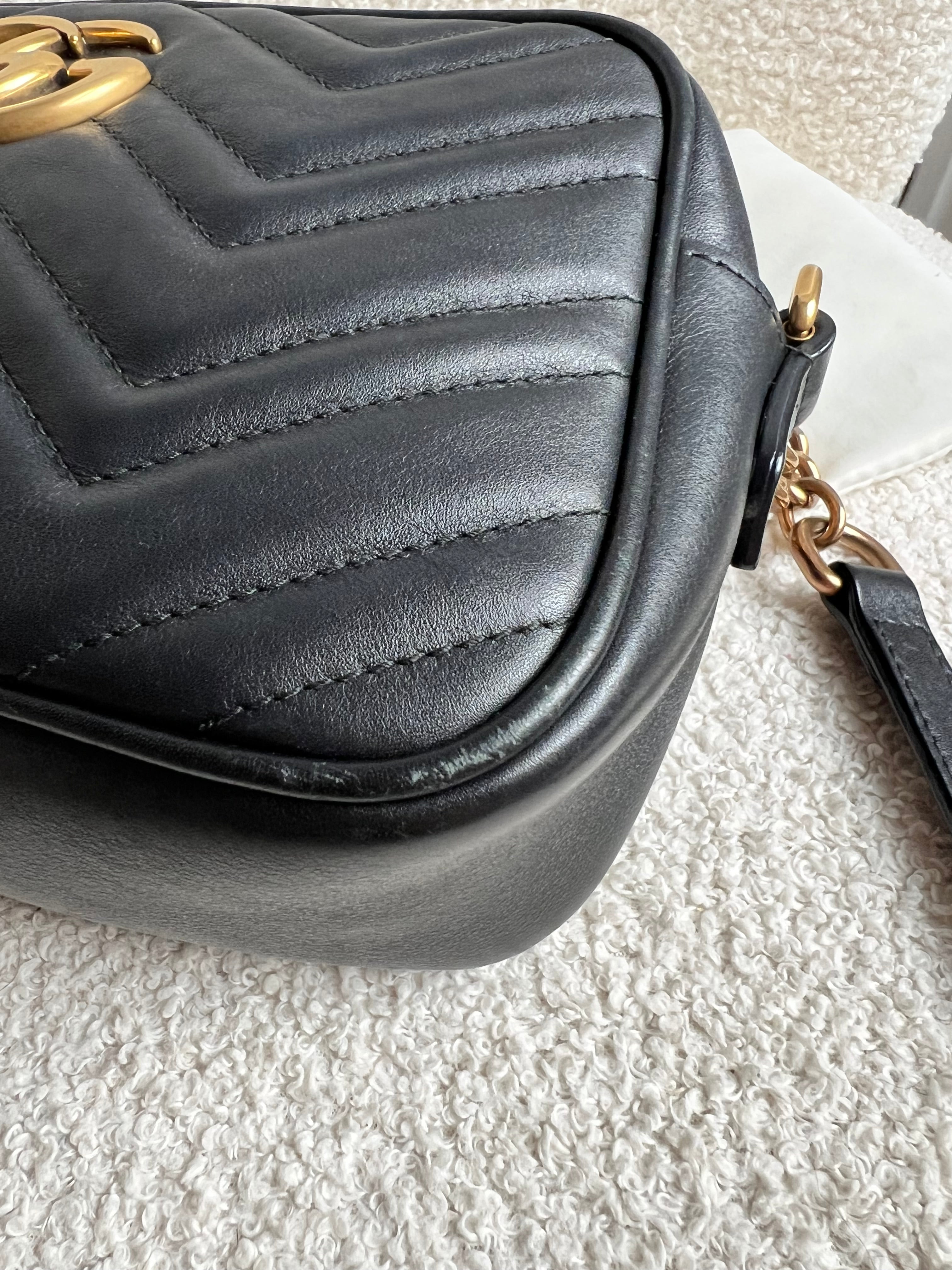 Gucci GG Black Marmont Small Shoulder Bag (RRP £1440)