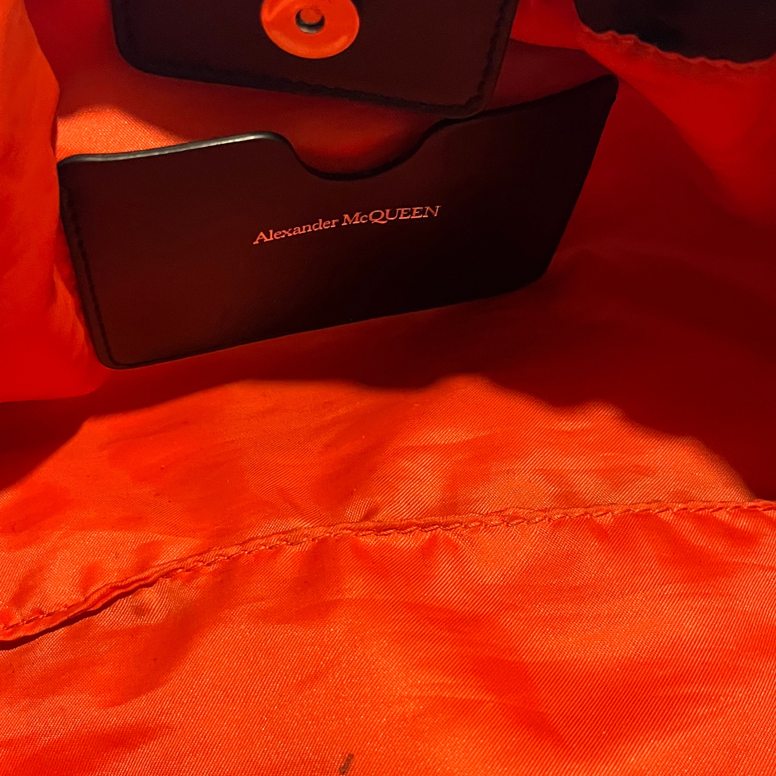 ALEXANDER MCQUEEN The Bundle Black Nylon Drawstring Tote Bag