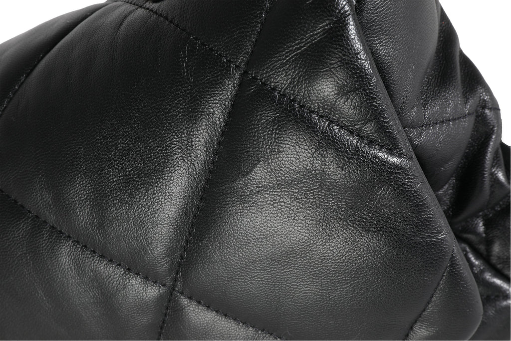 Black Shiny Lambskin Large Chanel 19 Flap Bag