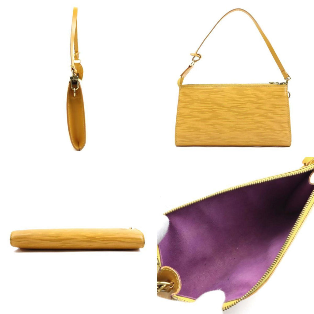 Louis Vuitton Pochette Accessoires Epi Leather Yellow Leather Shoulder Bag Bag (Pre-Owned)