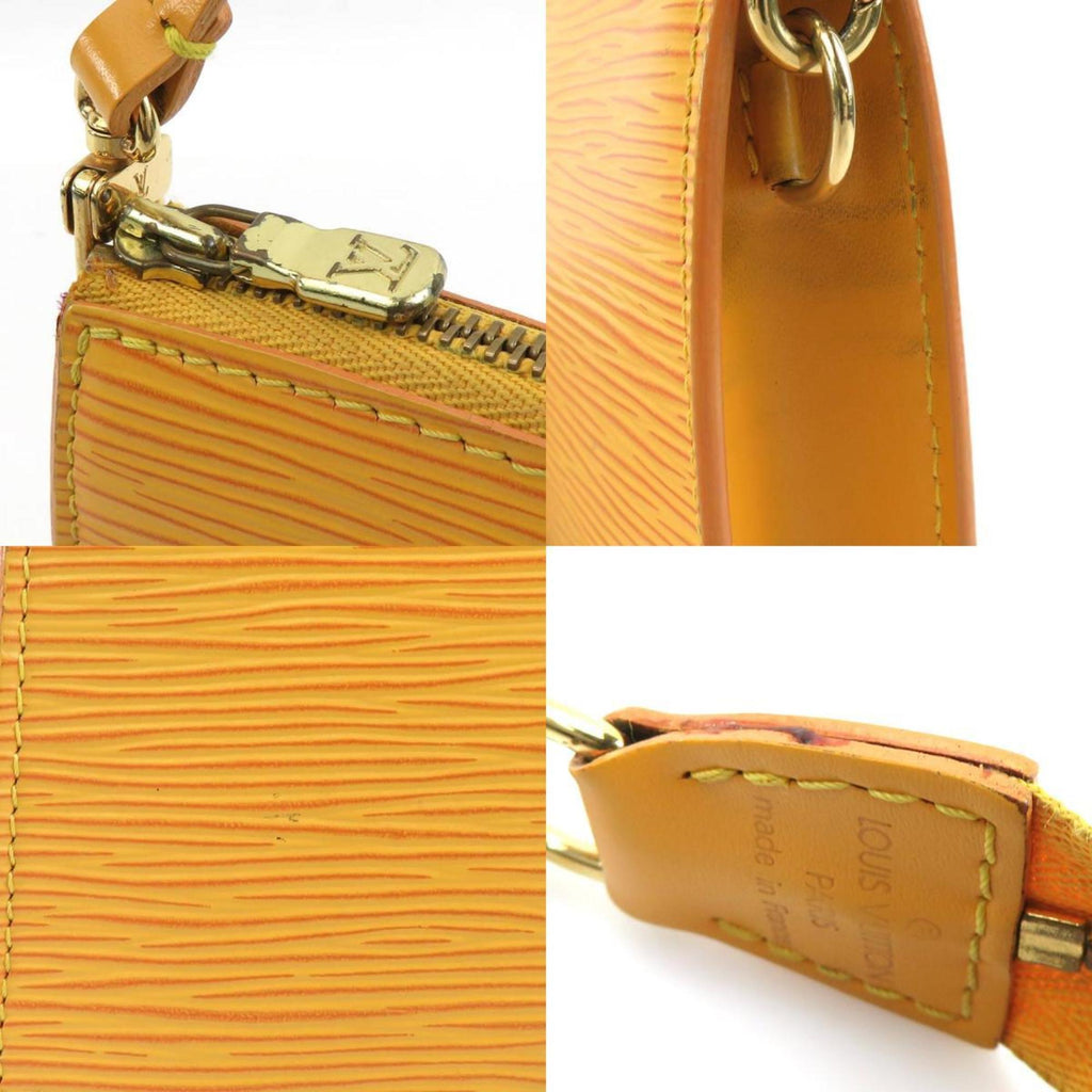 Louis Vuitton Pochette Accessoires Epi Leather Yellow Leather Shoulder Bag Bag (Pre-Owned)