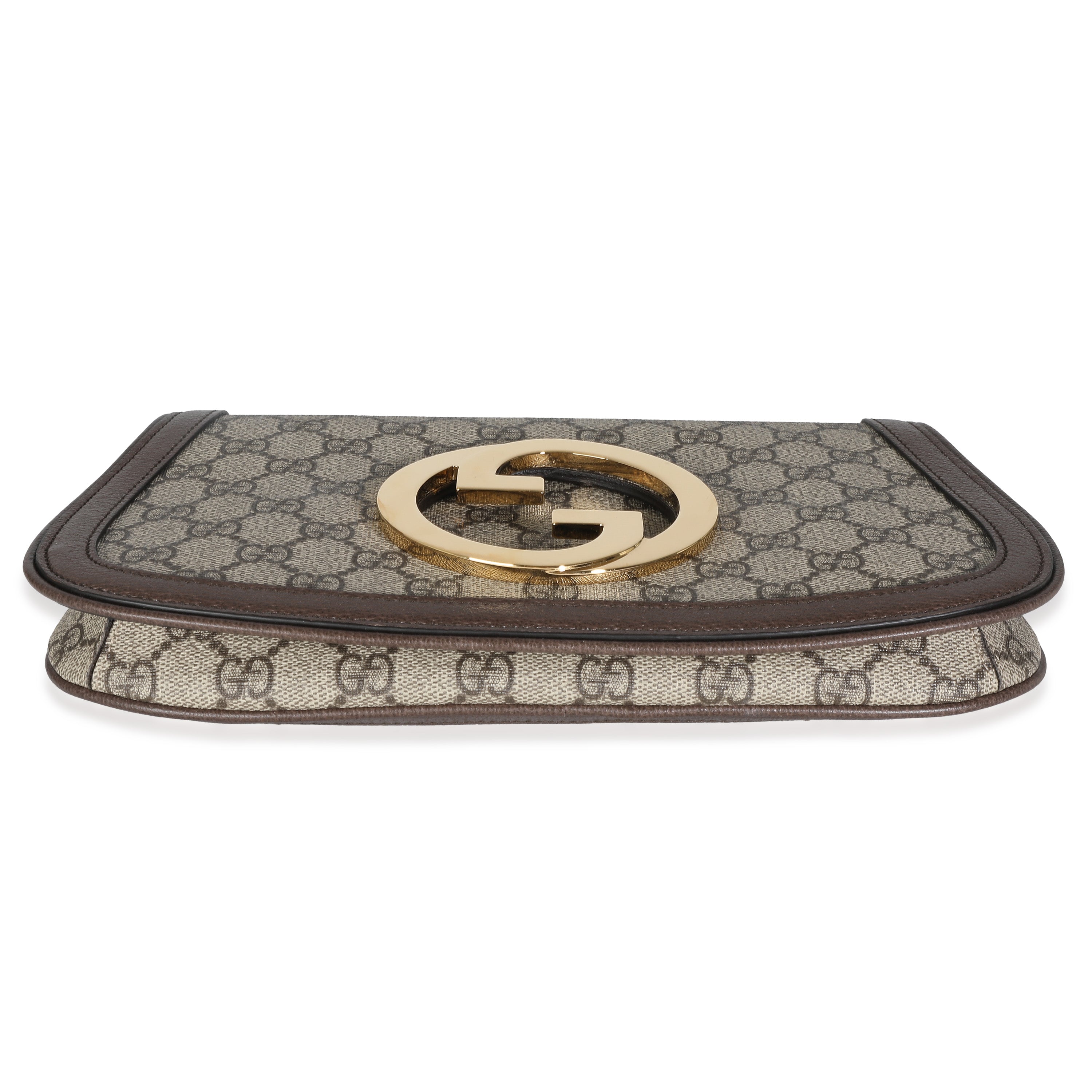 Beige GG Supreme Canvas Blondie Shoulder Bag