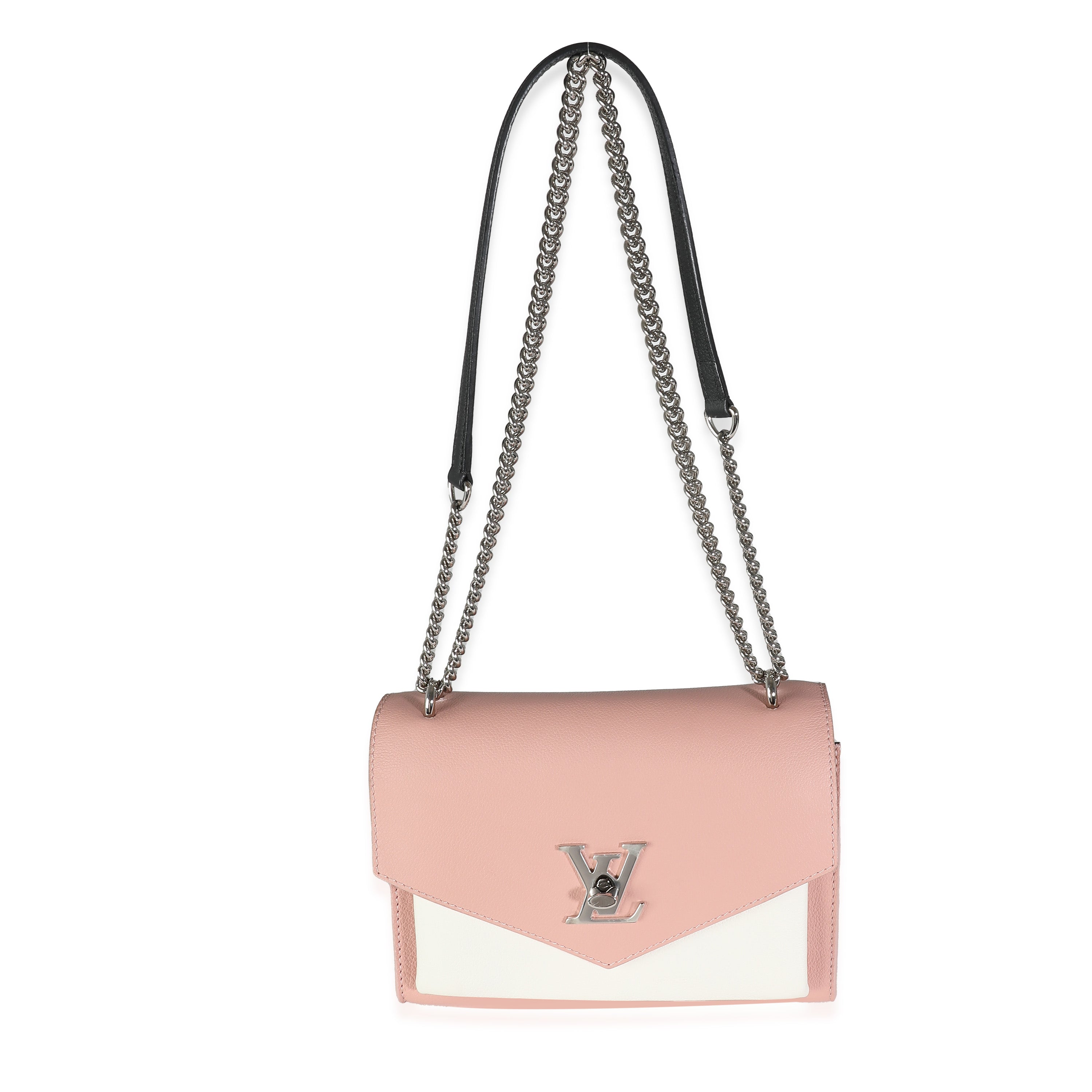 Pink Cream Tricolour Soft Calfskin MyLockme BB