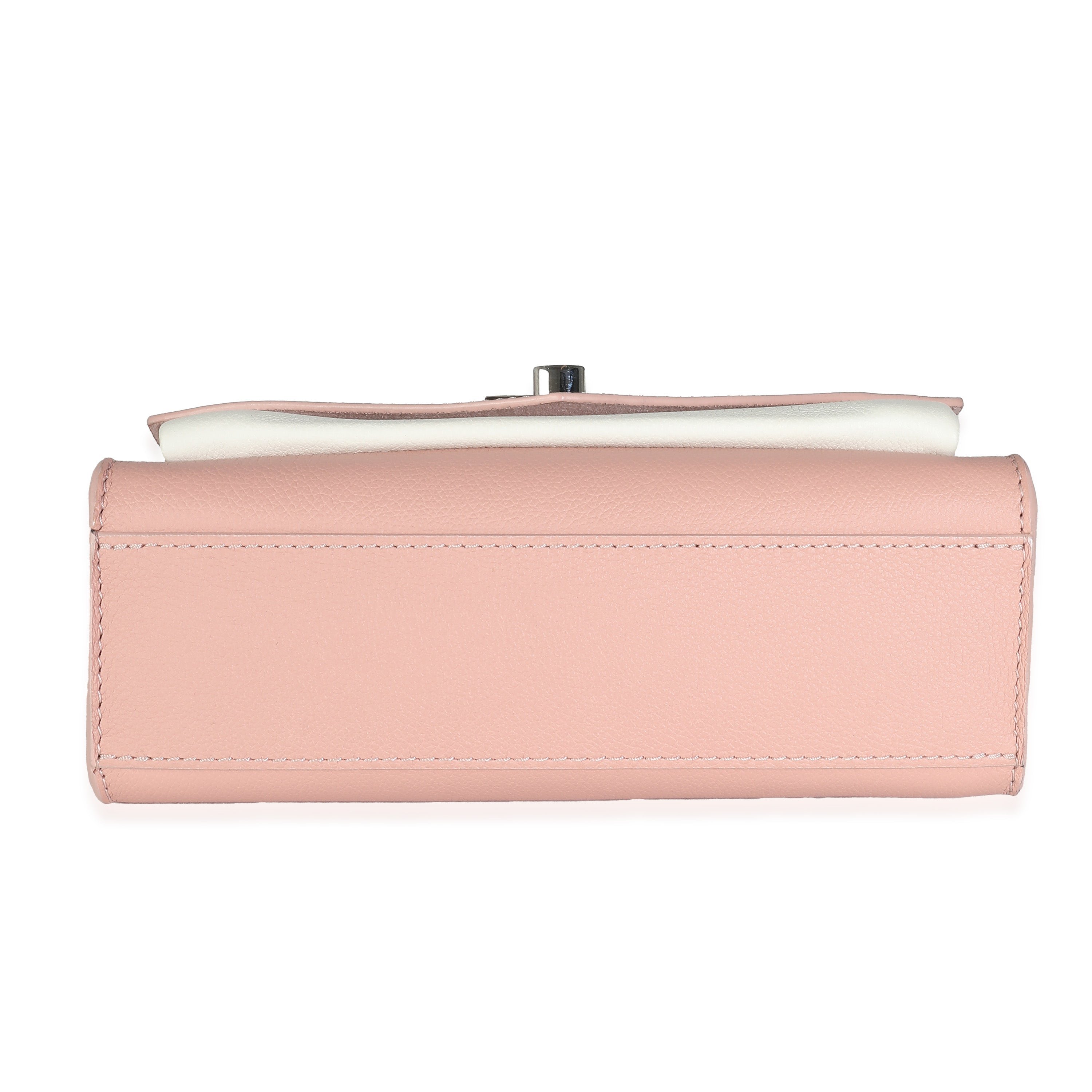 Pink Cream Tricolour Soft Calfskin MyLockme BB